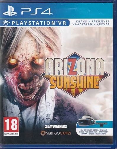 Arizona Sunshine - PS4 - PS-VR (A Grade) (Genbrug)
